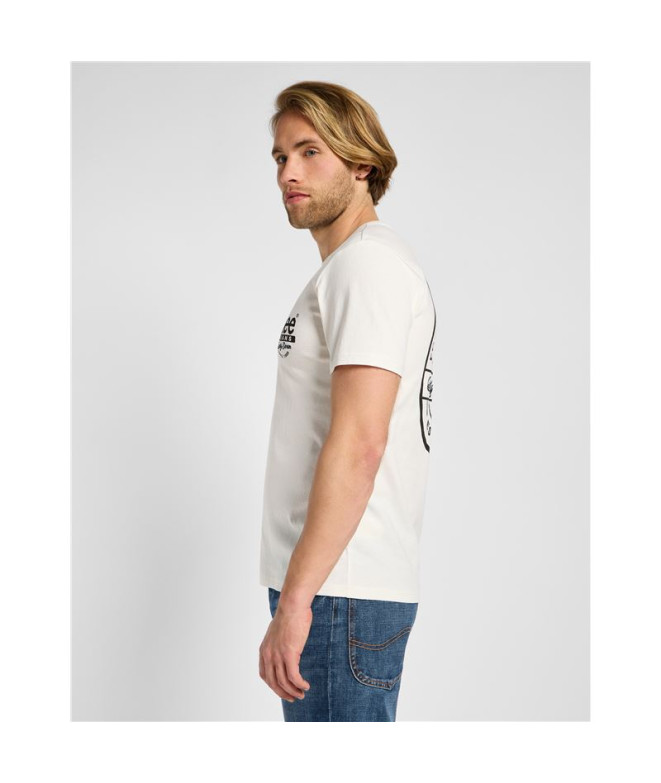 Camiseta Lee Ss Working West Ecru