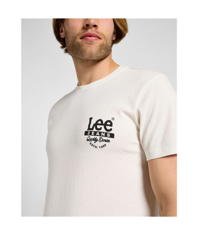Camiseta Lee Ss Working West Ecru