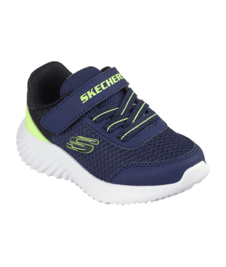Chaussures Skechers Bounder Marine Yellow Synthet Enfant 2
