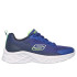 Zapatillas Skechers Microspec II Vovri Niño Marino Negro