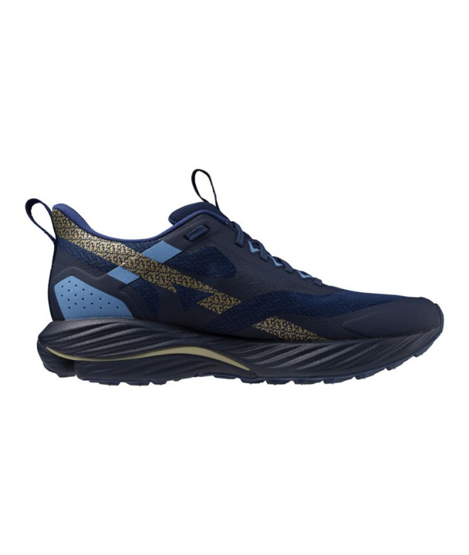 Chaussures Trail Mizuno Rider Homme par Wave Tt 2 Bleu foncé