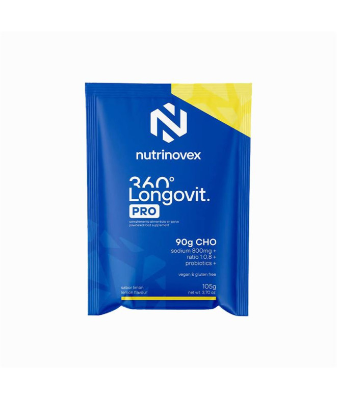 Gel Nutrinovex energético Longovit 360 Pro Lemon