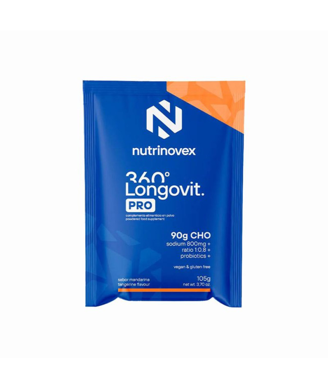 Gel Nutrinovex energético Longovit 360 Pro Laranja