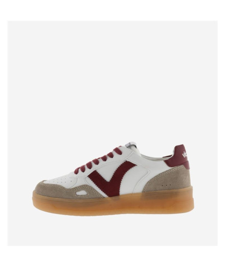 Chaussures Femme Victoria Seoul Effet cuir et daim Rouge 2