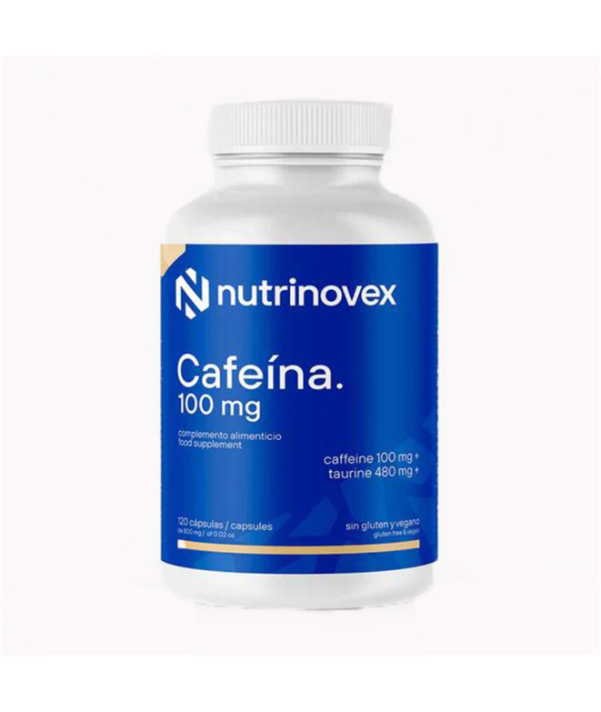 Cafeína + Taurina Nutrinovex 120 Cápsulas
