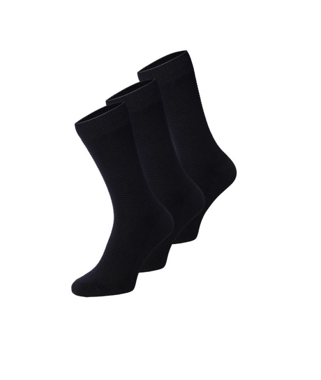 Calcetines Jack and Jones 3-Pack Cotton Fipo BLACK Hombre