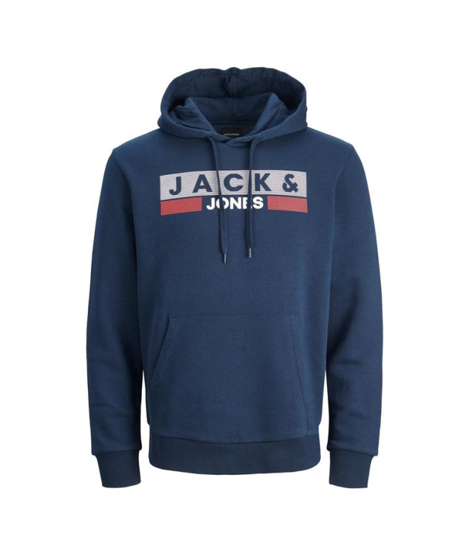 Sweat Jack and Jones ecorp Logo Navy Homme