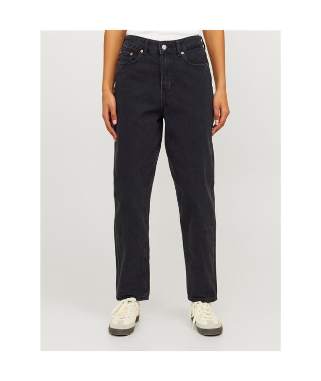 Pantalón Jack And Jones lisbon Mom Mr4004 Mujer Black Denim