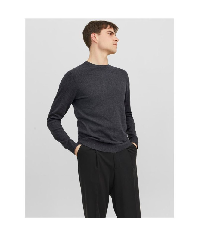 Moletom Jack and Jones eemil Knit Melange cinzento-escuro Homem