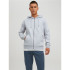 Moletom Jack and Jones estar Basic Zip Light Grey Melange Homem