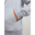Sweat Jack and Jones être Basic Zip Light Grey Melange Homme