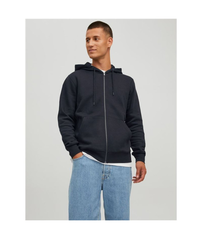 Moletom Jack and Jones Basic Zip Preto Homem