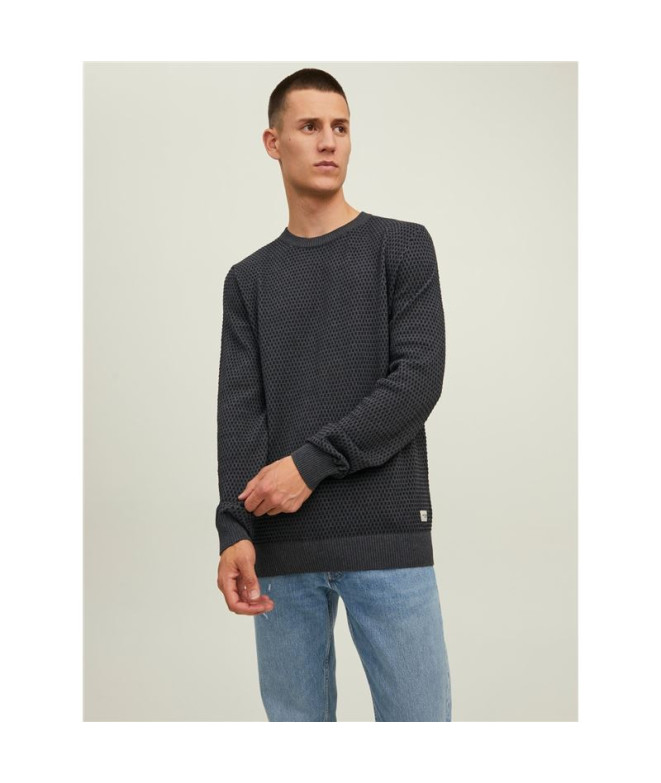 Homme Jack & Jones atlas Pull en maille gris foncé mélangé