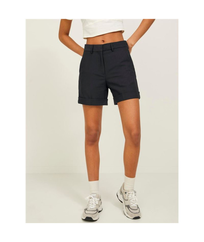 Calça Jack & Jones Jxmary Hw Shorts Tlr Sn Preto