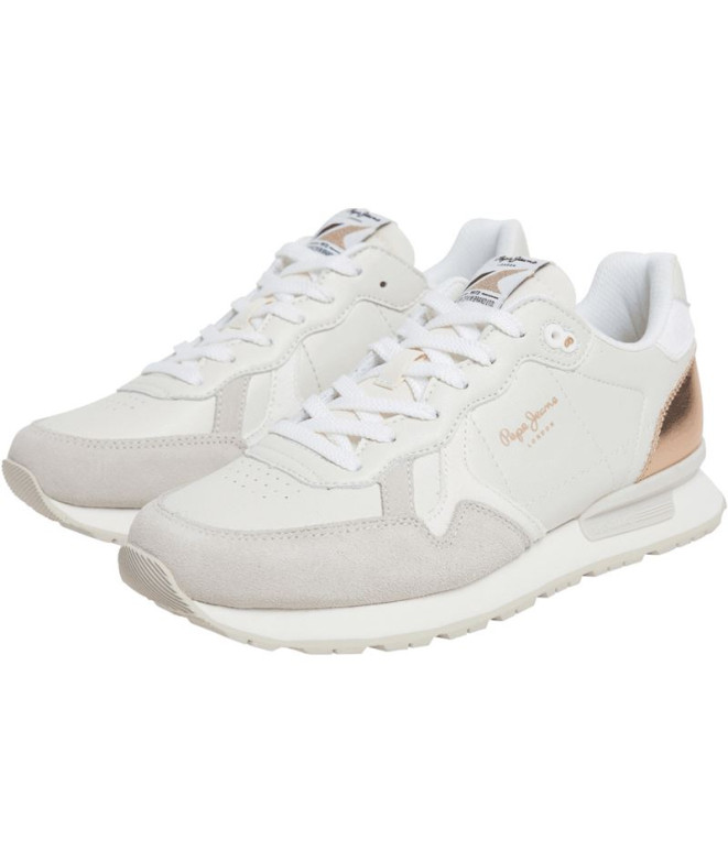 Sapatilhas Pepe Jeans Brit Sun Off White Mulher