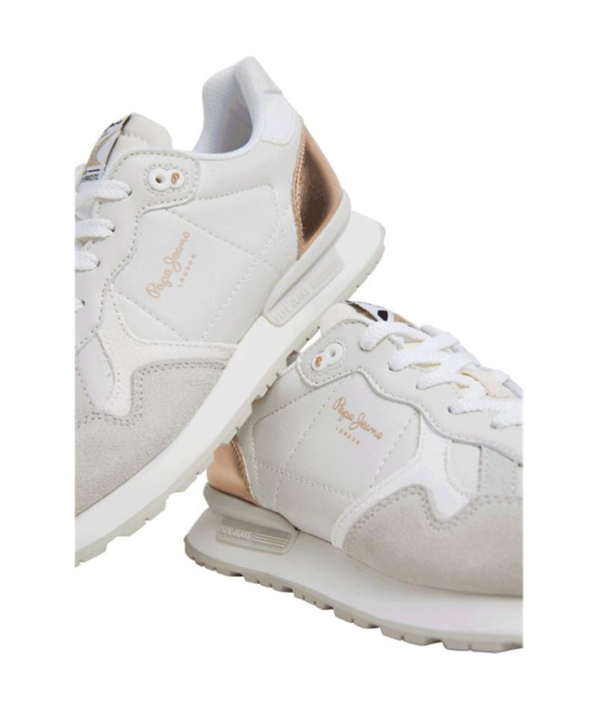 Sapatilhas Pepe Jeans Brit Sun Off White Mulher