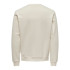 Moletom Only & Sons Onsdan Unshed Reg Crew Neck Branco Antigo Homem