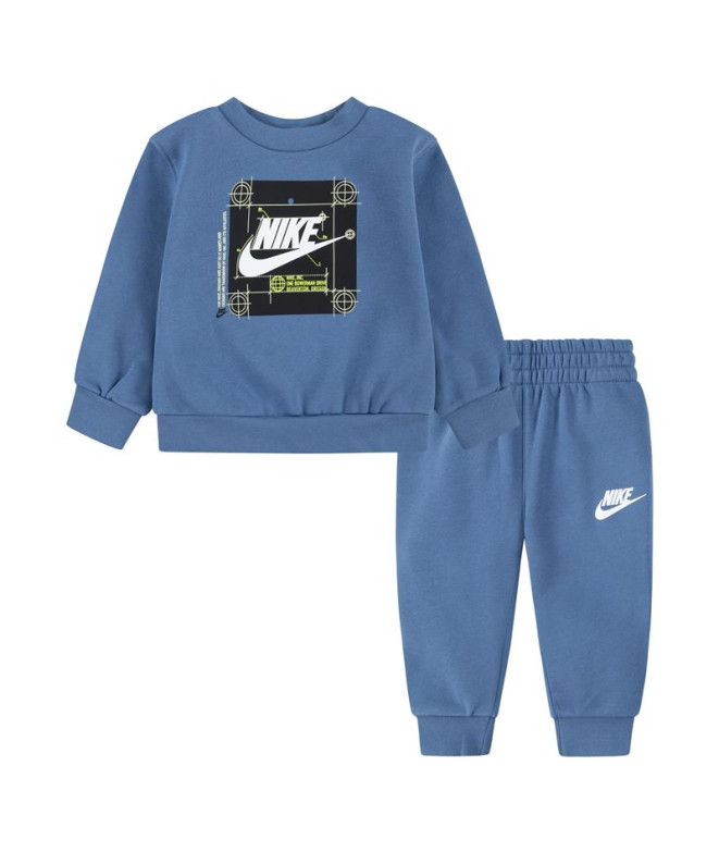 Conjunto Nike Menino Nsw Future Utility Crew Azul