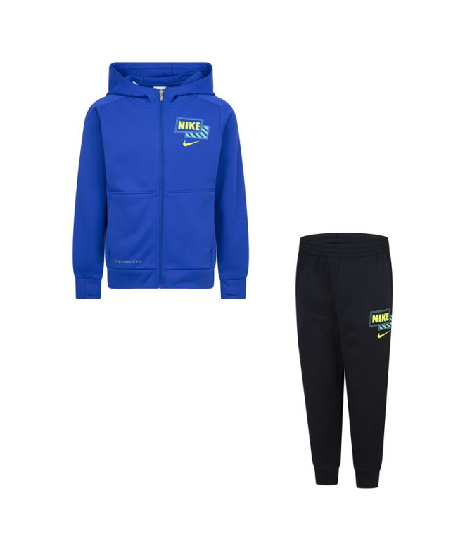Conjunto Nike Nkb Adp Therma-Fit Gfx Fz Niño Azul