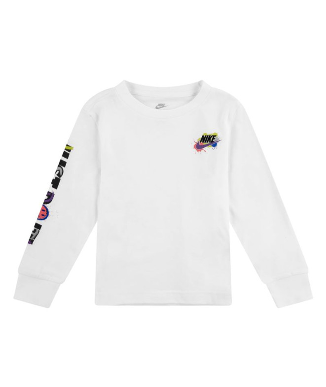 Camiseta Nike Nkb Express Yourself Ls Niño Blanco
