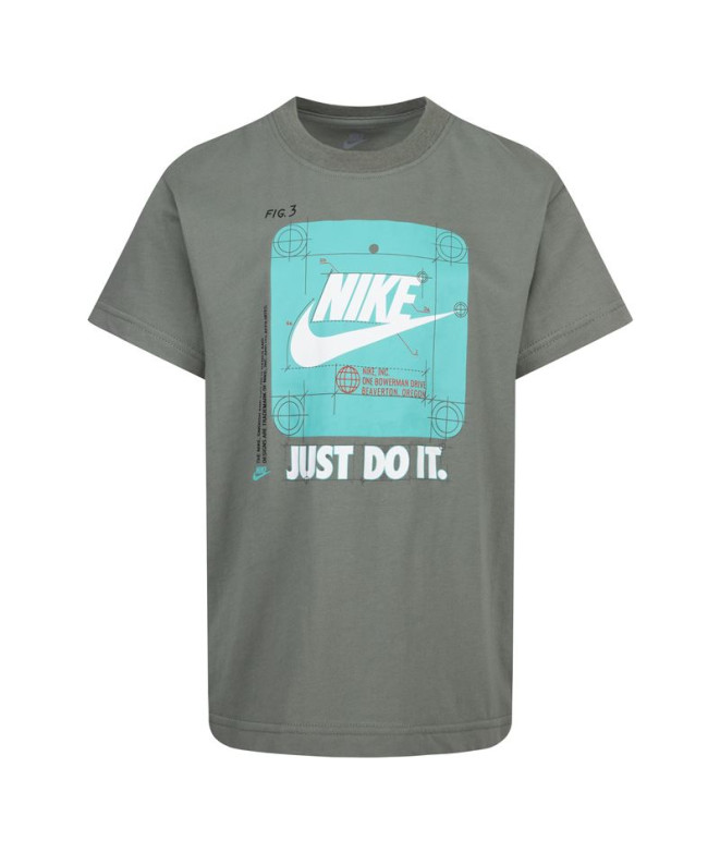 Camiseta Nike Future Utility Ss Niño Dark Stucco