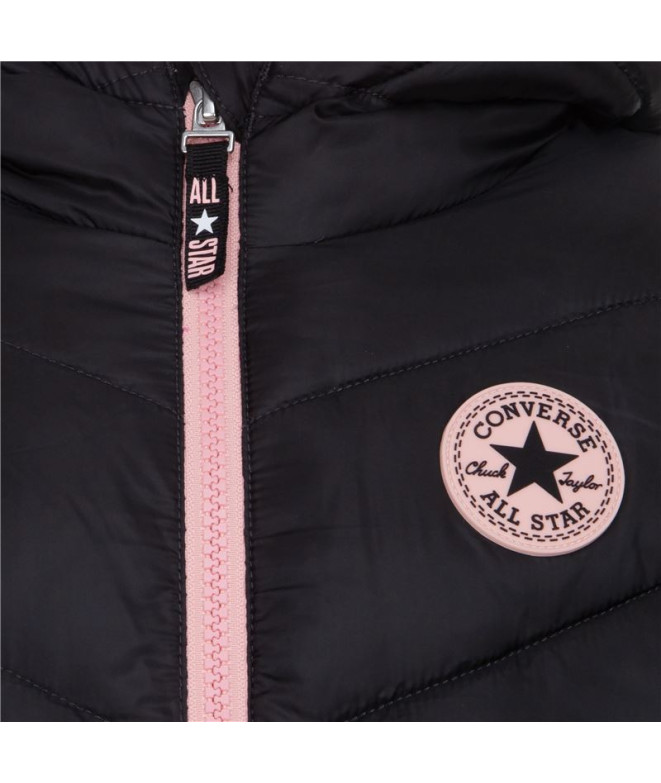 Chaqueta Converse Solid Mdwt Puffer Niña Negro