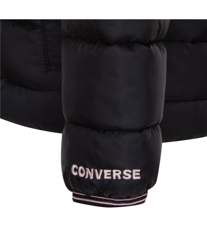 Veste Converse Fille Puffer Solid Mdwt Noir