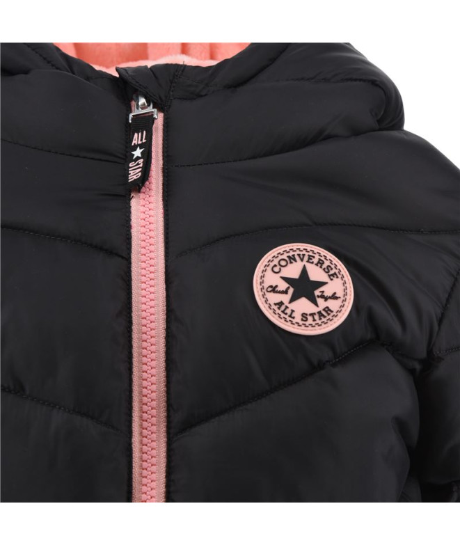 Veste Converse Fille Puffer Solid Mdwt Noir