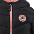Casaco Converse Menina Puffer sólido Mdwt Preto