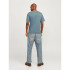 Camiseta Jack and Jones skull Rock Crew Azul Homem
