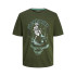 Camiseta Jack and Jones skull Rock Crew Verde Homem