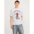 Camiseta Jack and Jones skull Rock Crew Branco Homem