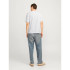 Camiseta Jack and Jones skull Rock Crew Branco Homem