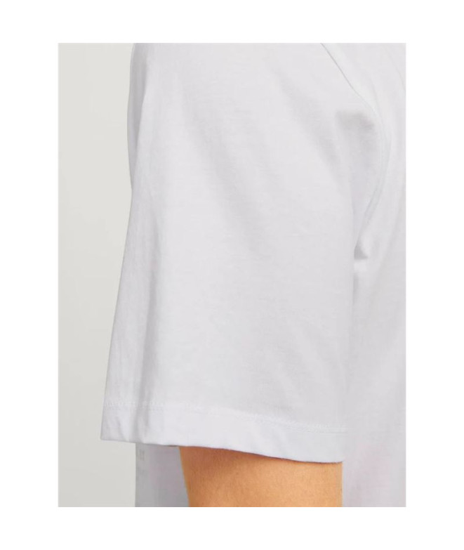 T-shirt Jack and Jones skull Rock Crew Blanc Homme