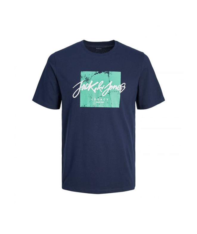 Camiseta Jack and Jones tiley Crew Azul Marino Infantil