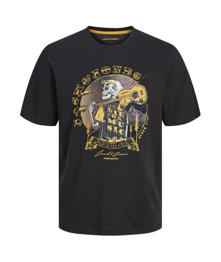 T-shirt Jack and Jones skull Rock Crew Noir Enfant T-shirt Jack and Jones skull Rock Crew Noir Enfant