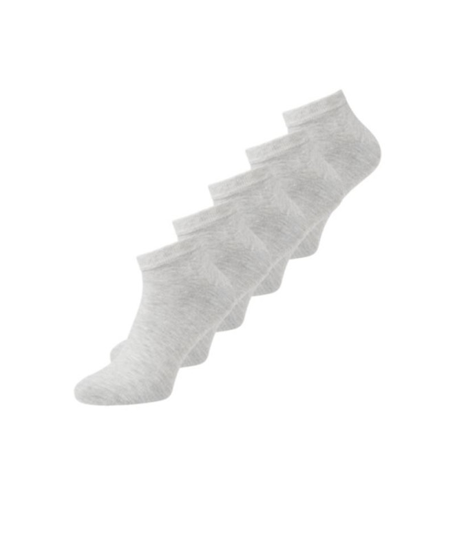 Chaussettes Pack Jack and Jones Jacdongo 5 Gris clair Mélange Homme