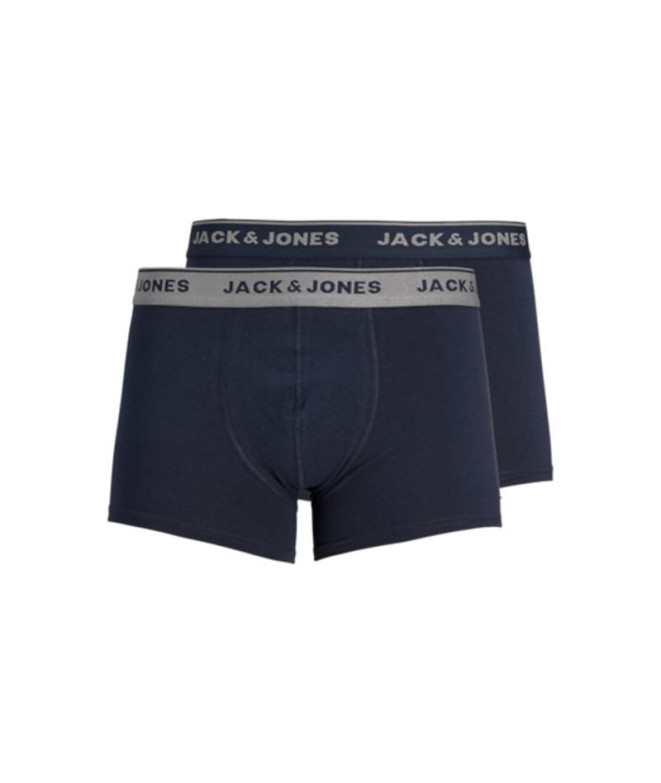 Cuecas Pack Jack and Jones Jacvincent 2 Navy Homem