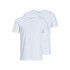 T-shirt Jack and Jones Jacbasic 2 Pack Blanc Homme