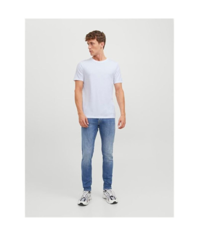 T-shirt Jack and Jones Jacbasic 2 Pack Blanc Homme