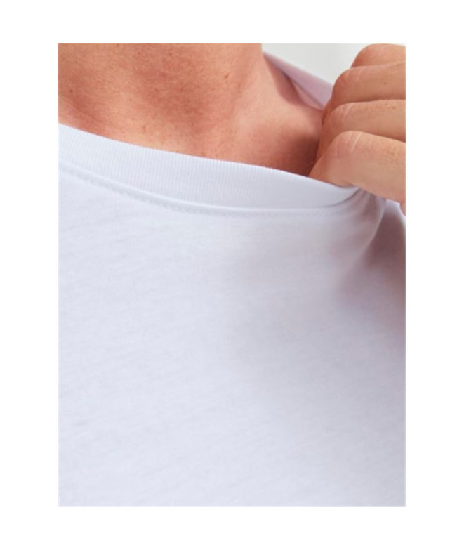 Camiseta Jack and Jones Jacbasic 2 Pack White...