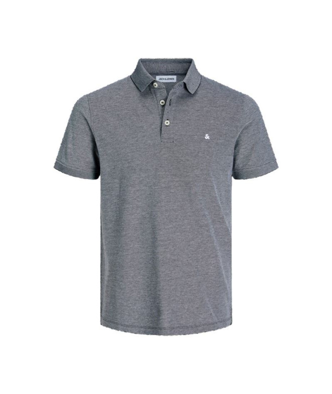 Polo Jack and Jones epaulos Anthracite Homme