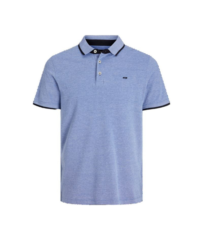 Polo Jack and Jones epaulos Bright Cobalt Hombre