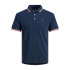 Polo Jack and Jones epaulos Navy Hombre