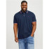 Polo Jack and Jones epaulos Navy Homme