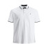 Polo Jack and Jones epaulos Blanc Homme