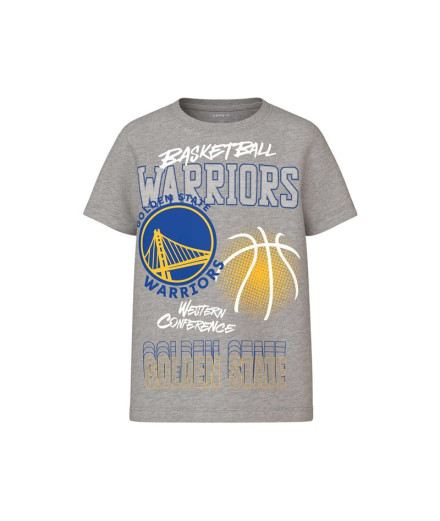 Camiseta name it mjyg Nba Box Ous Grey Melange Niño
