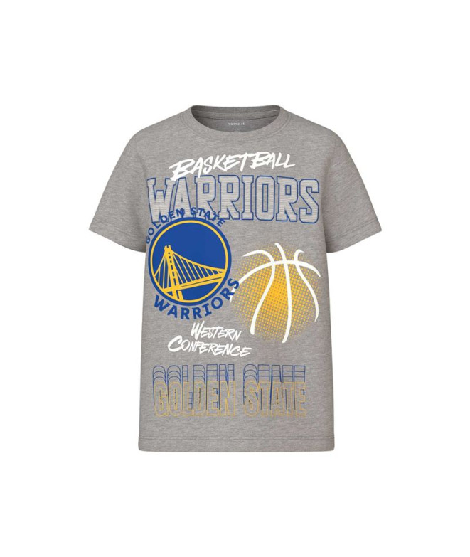 T-shirt name it mjyg Nba Box Ous Grey Melange Enfant