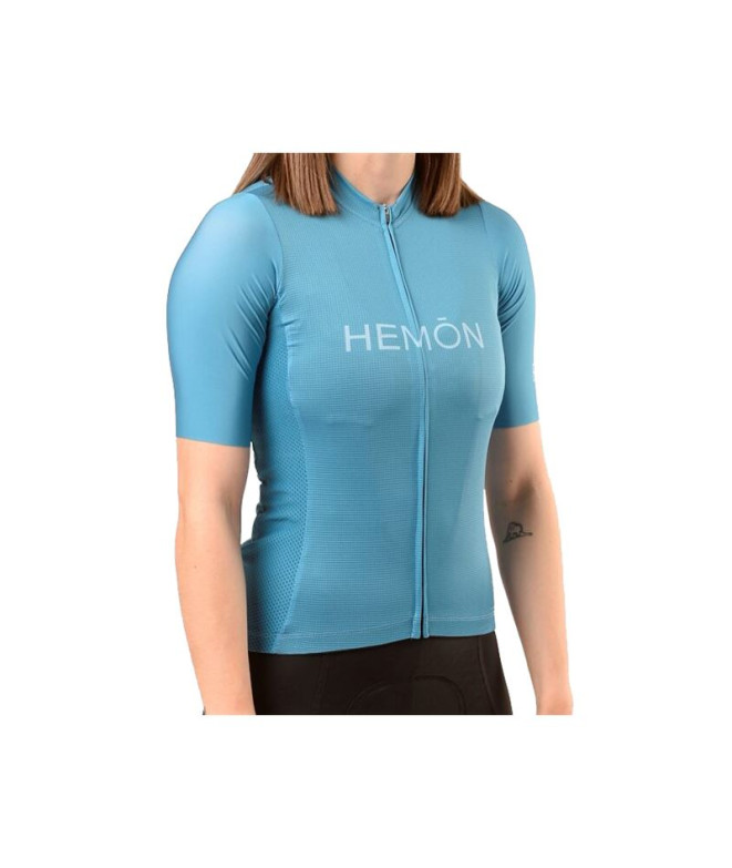 Ciclismo Jersey by Hemon Basic M/C Petrol Mulher