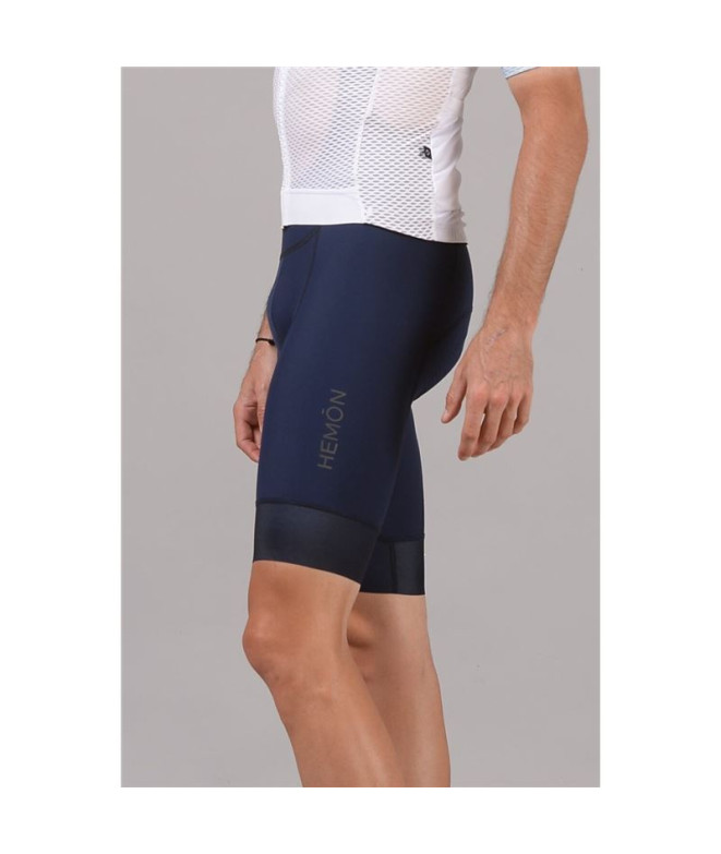 Culotte de Cyclisme Hemon Passo Corto - Bleu Homme